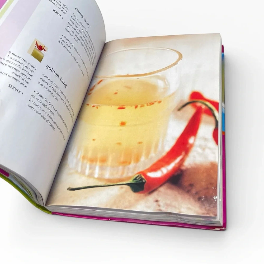 Mixology Cocktail Book Bundle Bar Cart Decor Home Bartender Recipe Guide Set